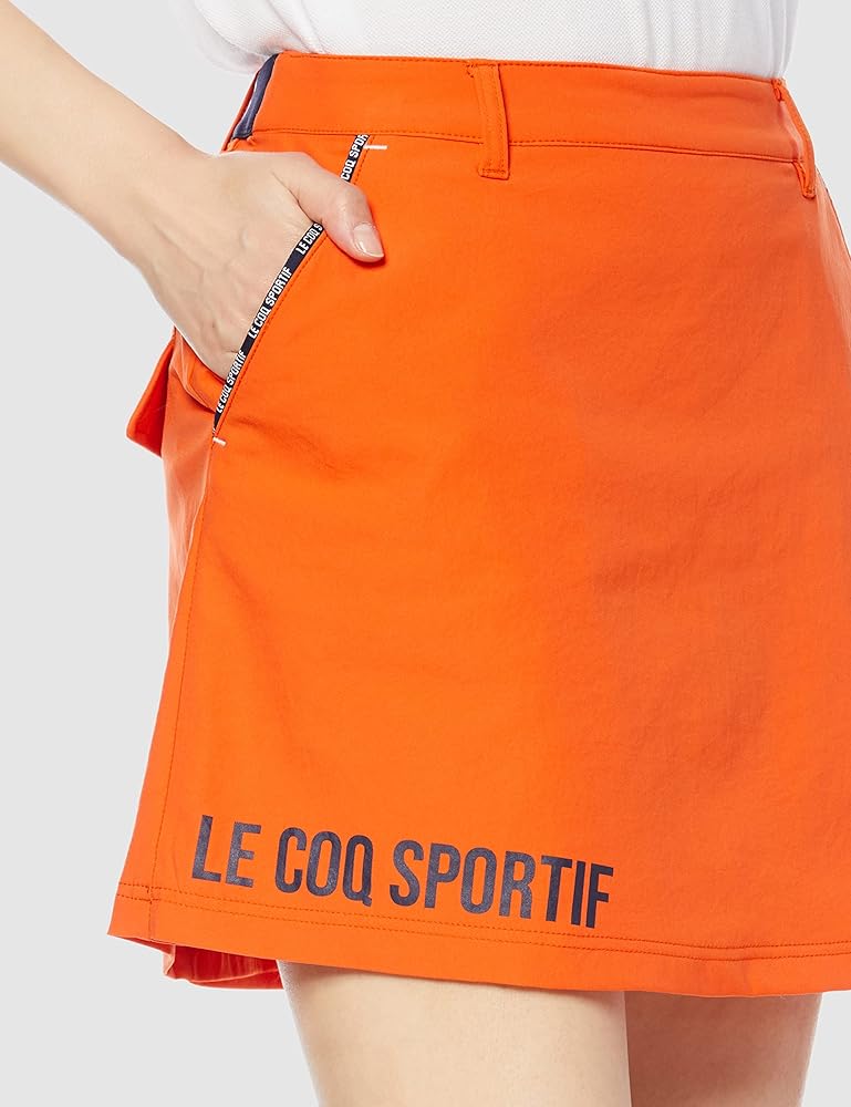 le coq sportif - セール【新品タグ付】ルコック オレンジ ボア 台形 スカート クリスマス Amazon.co.jp: [ルコックスポルティフゴルフ] ゴルフ ショート